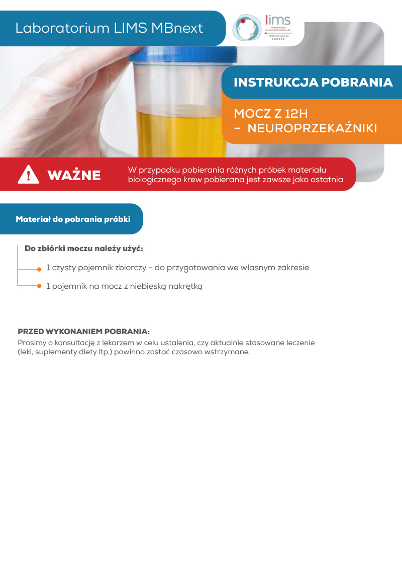 Instrukcja_pobrania_mocz12h_ neuroprzekaźniki