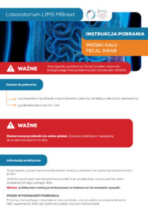 Alameda - 7 - Instrukcja pobrania - próbki kału FECAL SWAB 09-2026